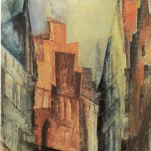 Feininger Lübeck  Alte Häuser_1931