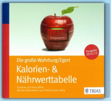 Die große Wahrburg-Egert Kalorien-&-Nährwerttabelle - Thieme.de - Thieme Webshop - Ursel Wahrburg, Sarah Egert www.thieme.de-shop-Ernaehrung-allgemein-Wahrburg-Egert-Die-grosse-WahrburgEgert-Kalorien--Naehrwertta