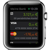 Deutsche Bank Apple Watch App Finanzübersicht