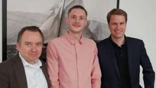 Foto v.l.n.r.: Mirko O. Schultz, Kreisvorsitzender Lübeck - Timo Jeguschke - Christopher Vogt, Kreisvorsitzender Hzgt. Lauenburg